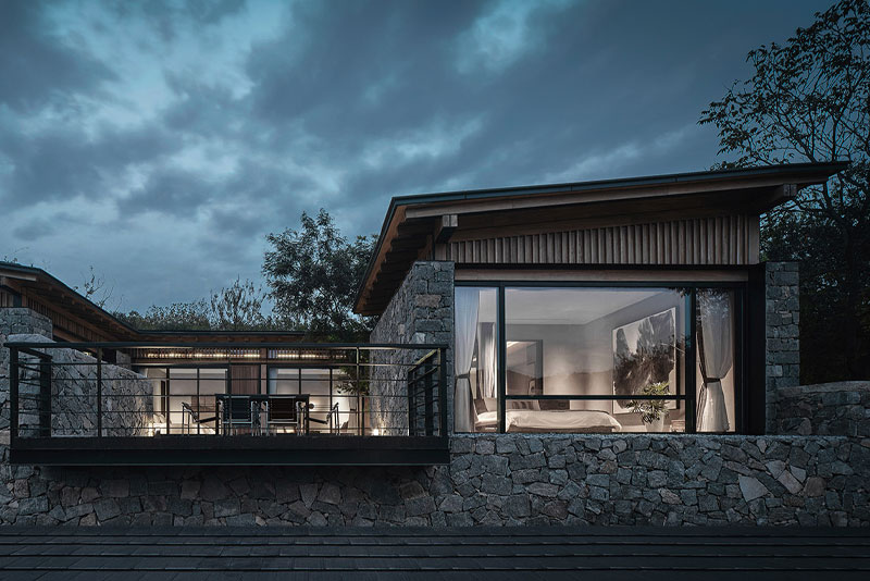 现代与传统组合度假酒店