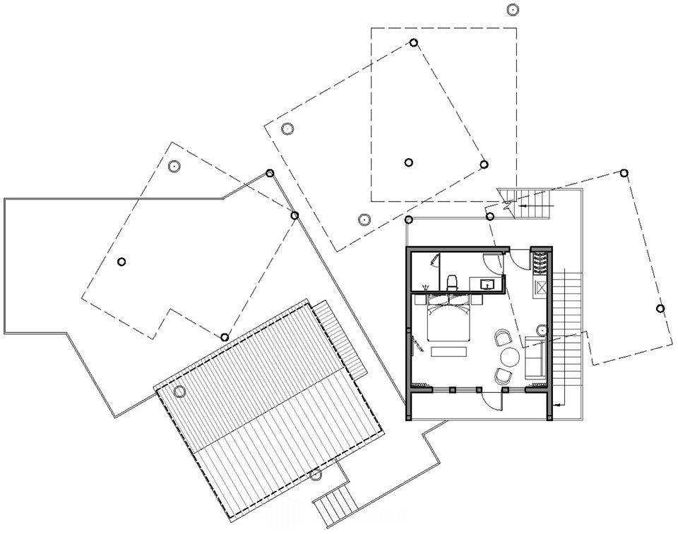 网红“树屋酒店”客房