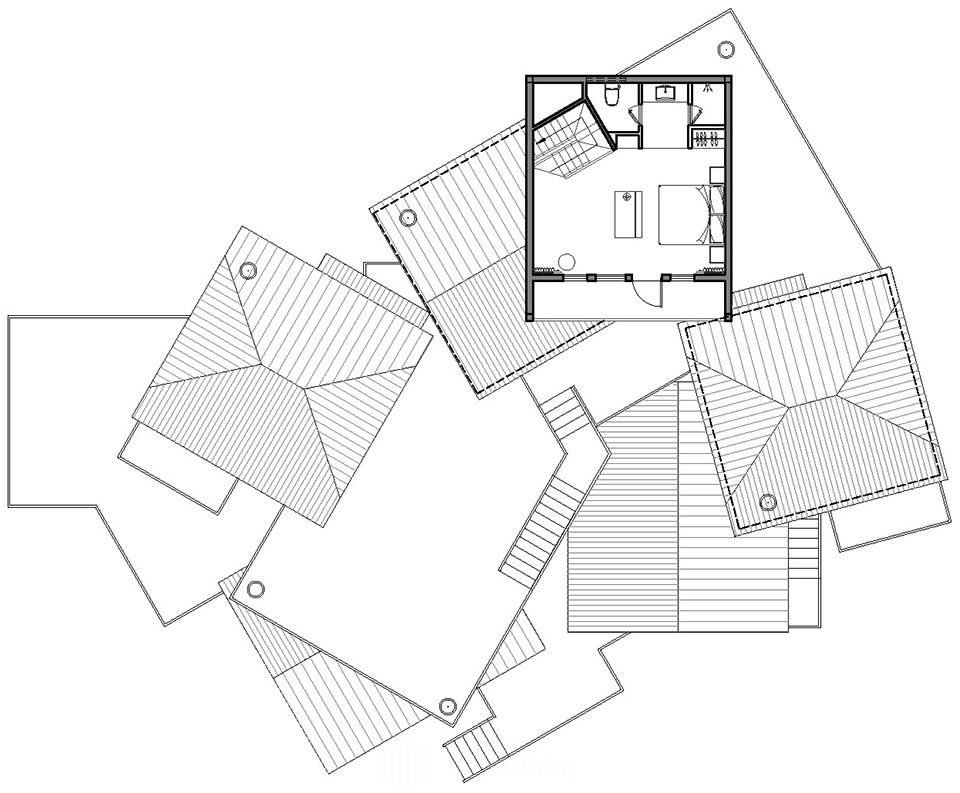 网红“树屋酒店”平面图