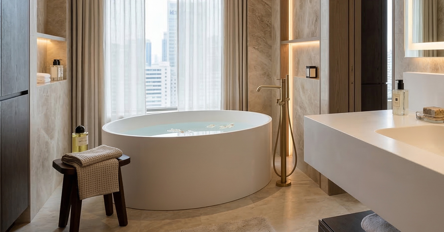 人造石圆形浴缸